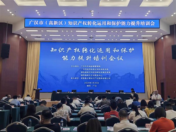 嘉企盾助力德陽(yáng)高新區(qū)舉辦知識(shí)產(chǎn)權(quán)轉(zhuǎn)化運(yùn)用和保護(hù)能力提升培訓(xùn)